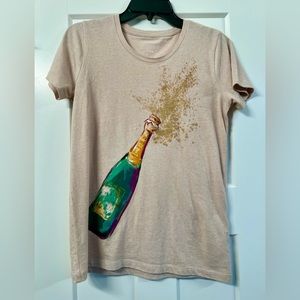 Soft champagne beige tee